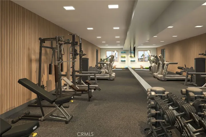 Gym. Images shown are artist rendering and not of actual unit. Final finishes may vary.