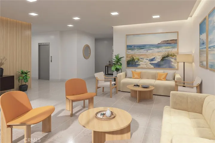 Lobby. Images shown are artist rendering and not of actual unit. Final finishes may vary.