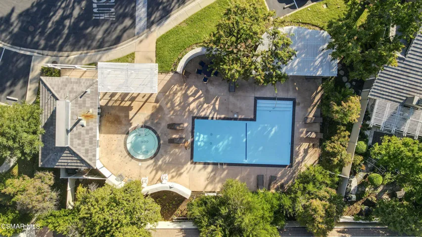 Aerial of pool