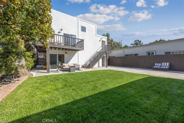 Backyard and lower level