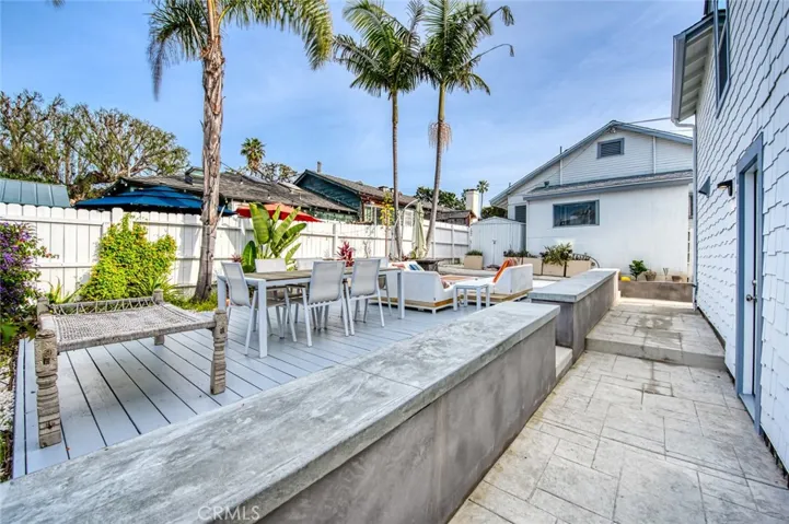 Outdoor space and deck