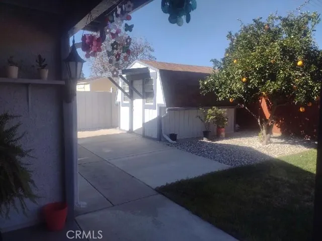 Upgraded shed with gutters