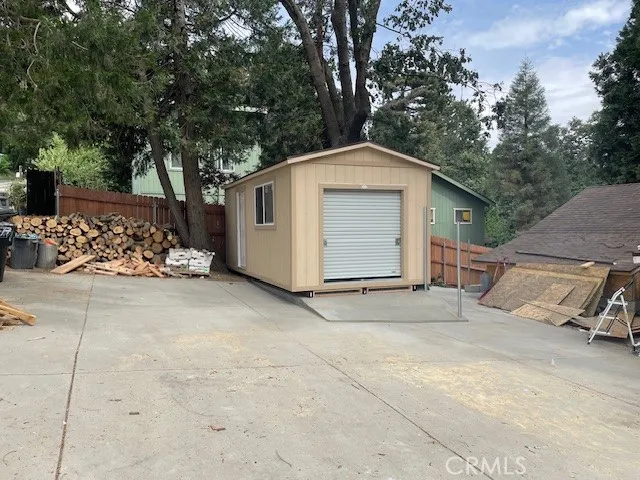 New 10x20 shed on upper driveway.