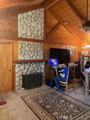 Main house fireplace.