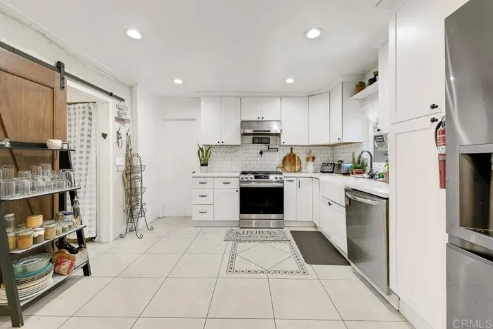 Main Residence Kitchen (and Door to Front Unit)