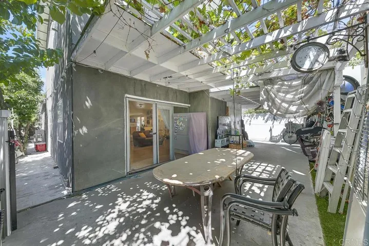 Main Residence Covered Patio and Side Yard  off Fa