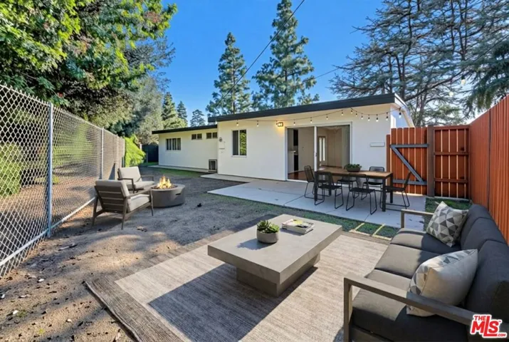 Back yard Virtually staged