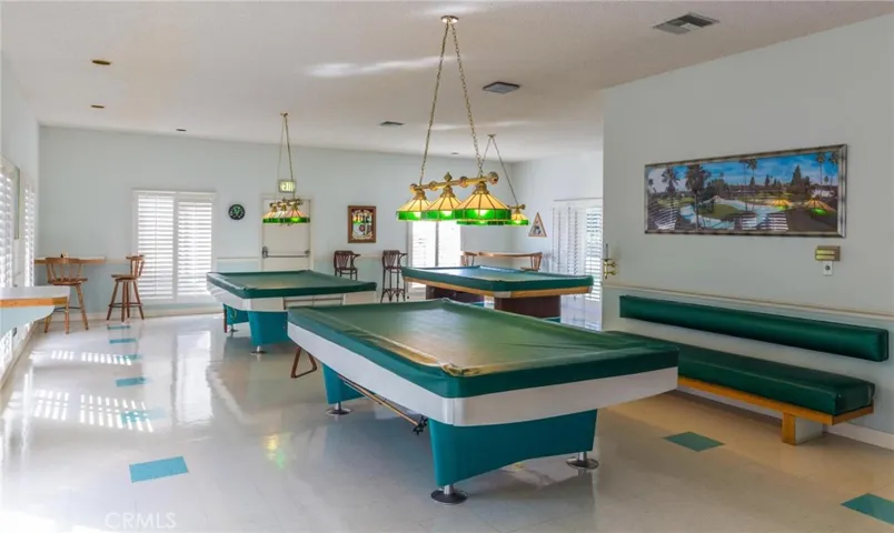 Pool tables in the club house