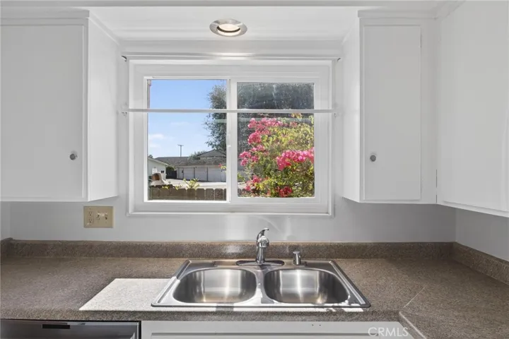 Kitchen with outside view