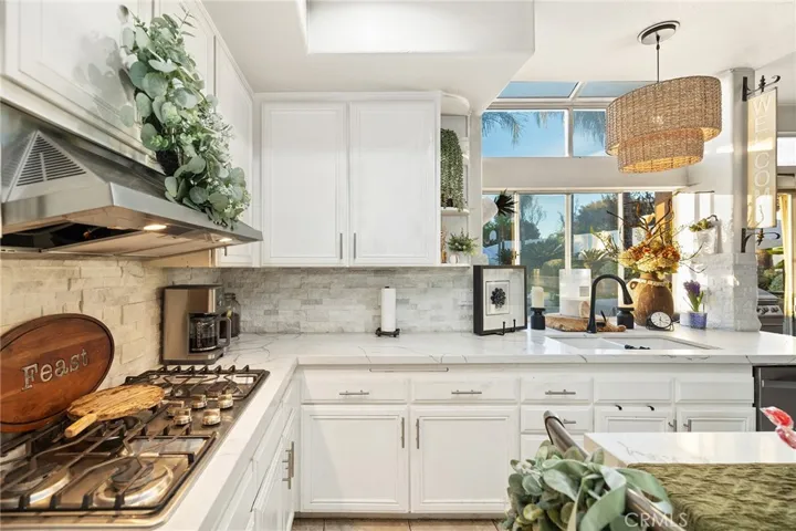 Kitchen with a view outside
