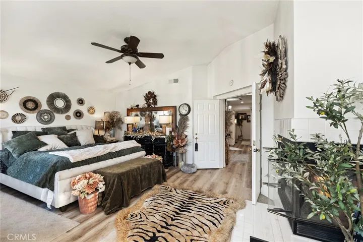 Primary suite with double door entry