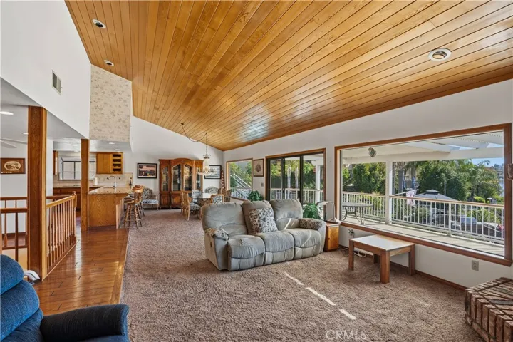 Living area open to Dining