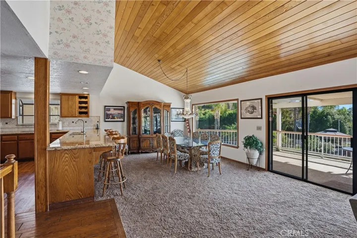 Open Dining and Kitchen