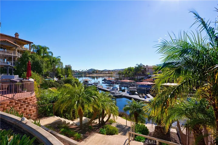 Walkway to boat dock