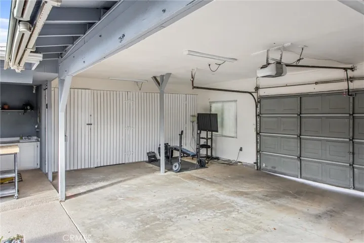 drive through garage and tons of storage