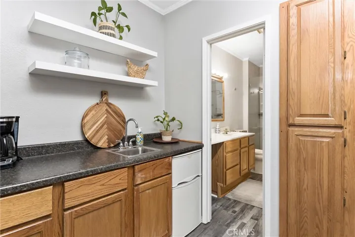 guest suite Kitchen space with cabinet for storage