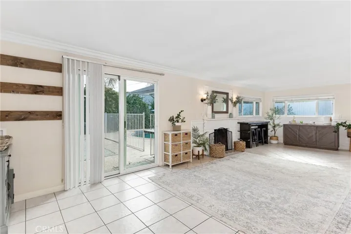 bonus room with backyard access