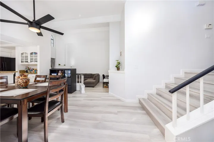 Open layout kitchen and dining room