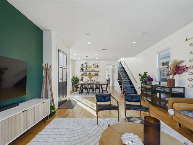 Formal living and dining areas are just full of natural light and open space.