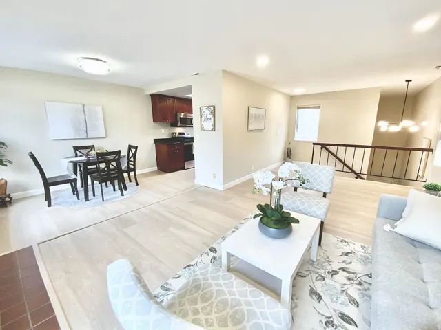 dining area & living room