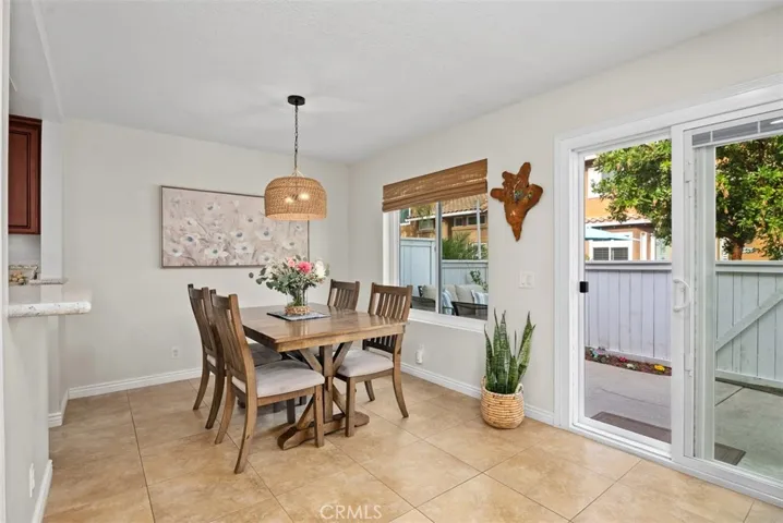 spacious dining area off the kitchen and living areas