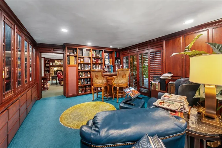 Dedicated office looking through the door, back toward family room