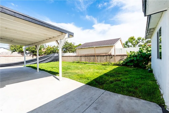 BACKYARD NEW CONCRETE