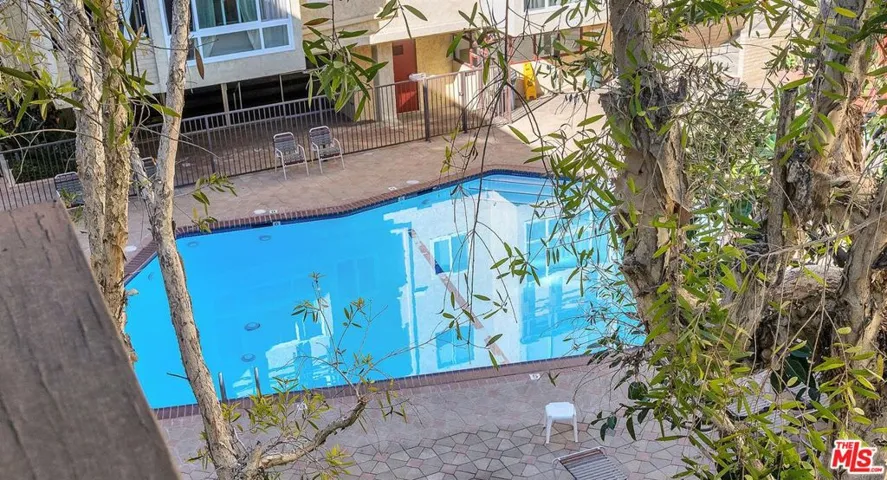 View of pool from Balcony