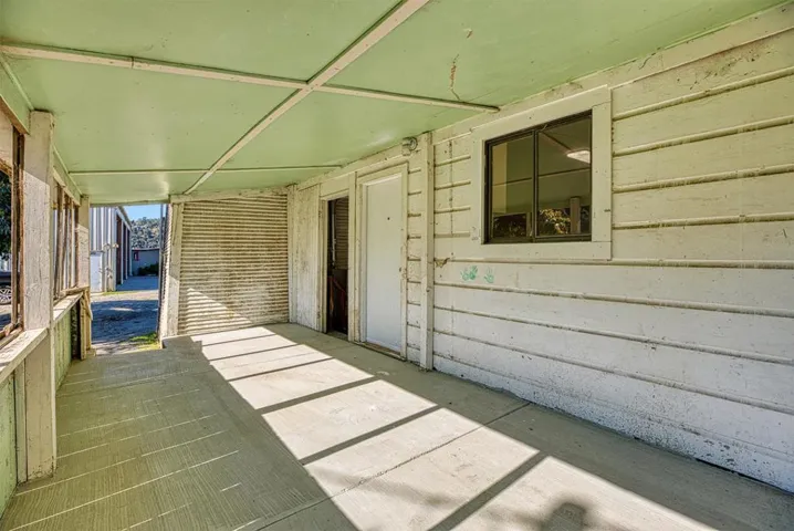 main house, deck off kitchen