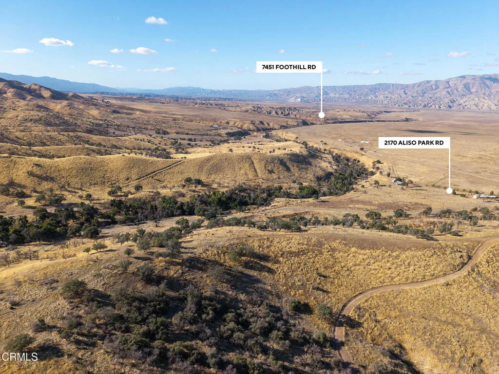 Aerial north - 2170 Aliso Park Rd