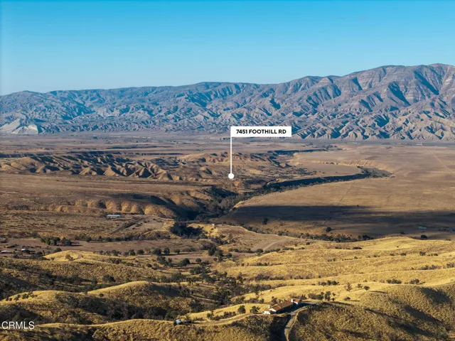 Aerial north - 7451 Foothill Rd