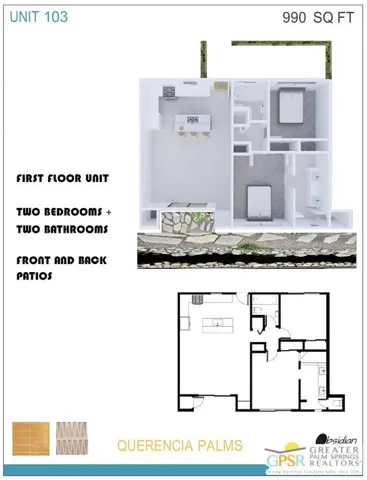 Floorplan - Unit 103 - Querenc