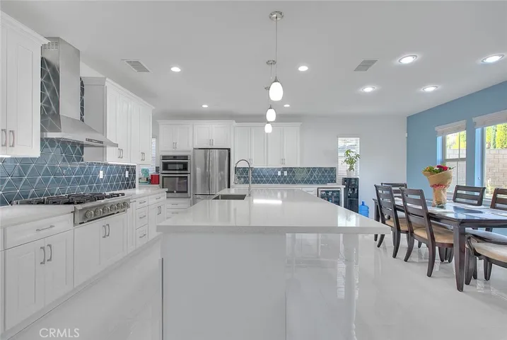 Kitchen and informal dining area