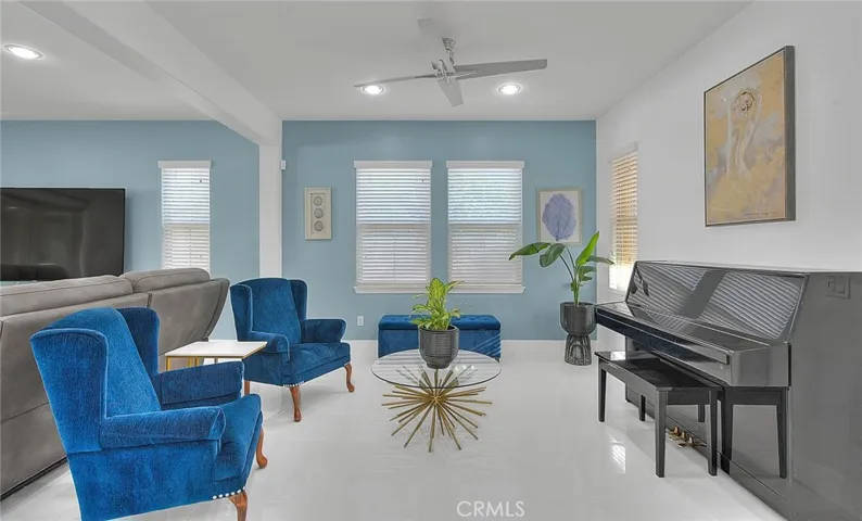 Currently used as music and sitting room but this space could also be used as a formal dining area depending on preference