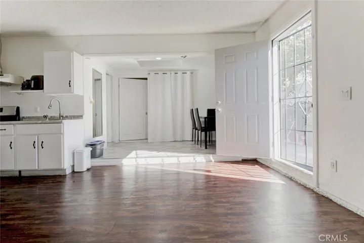 inside the garage converted into 2 bd 1 ba (no permit)