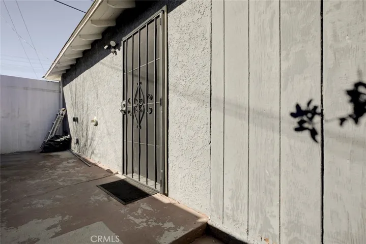 entrance to the garage