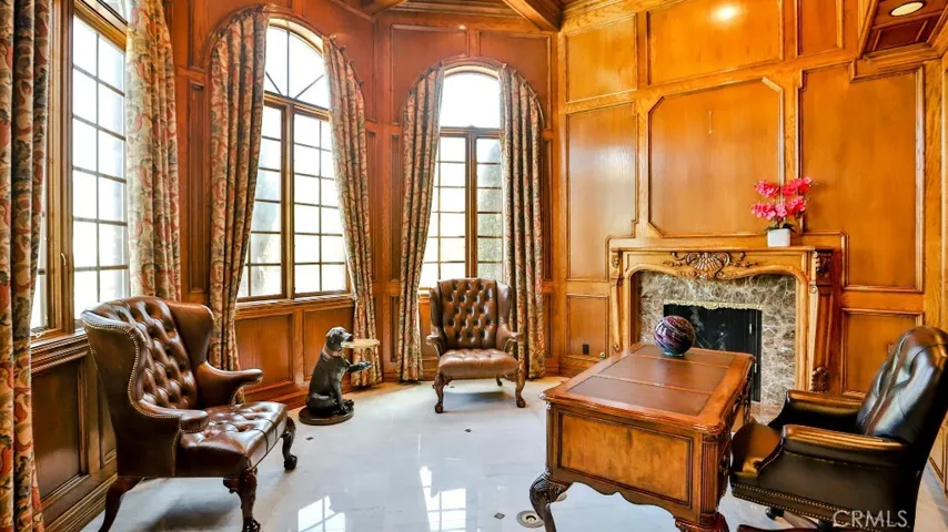 Office with library