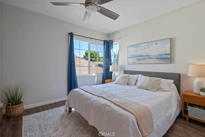 Retreat to a serene primary suite with a spa-inspired bath and walk-in closet.