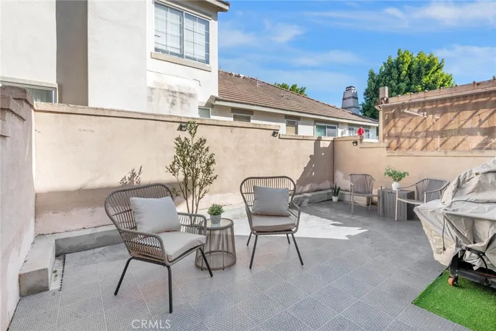 Enjoy a private backyard patio designed for dining, grilling, or unwinding.