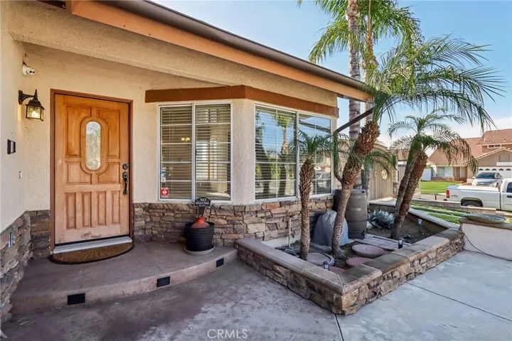 Warm and welcoming front entrance