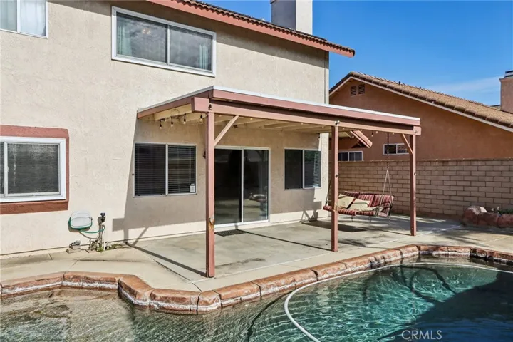 Private covered patio