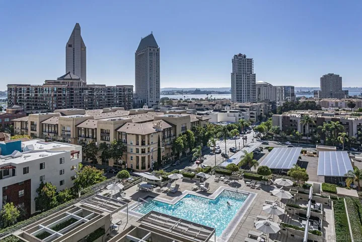 Splash, Relax and Enjoy—The outdoor rooftop plaza can be enjoyed all year round with semi-private sunning spaces, cabana lounge areas, pool, spa, firepit, formal gardens, three outdoor cooking areas and dining areas, a grove of citrus trees and more.