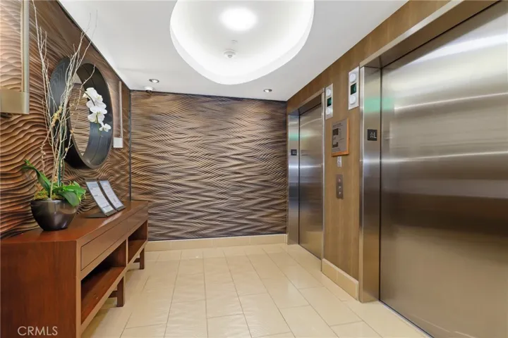Elevators in the lobby