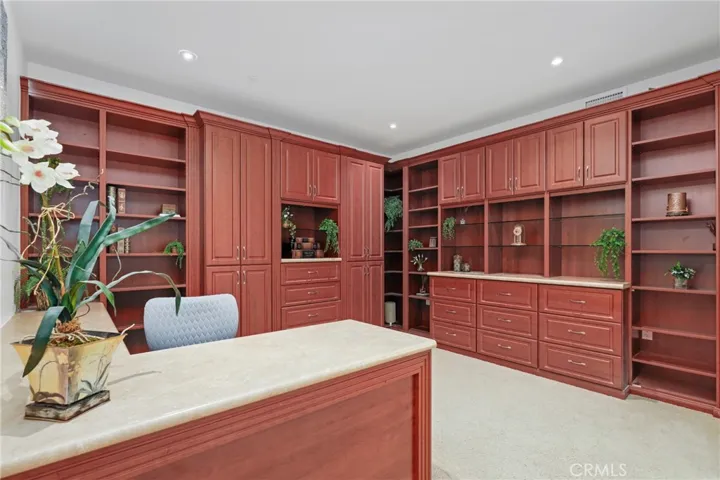 Custom Cabinetry in the spacious den