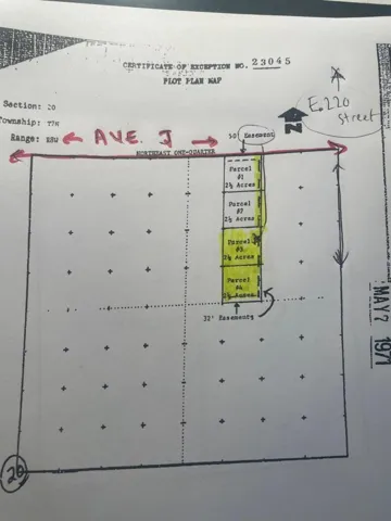 Lancaster 5 easement map highlighted