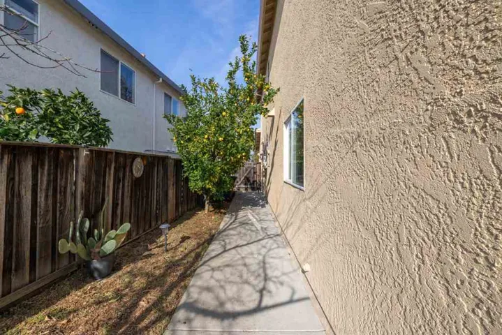 View of home's exterior with stucco siding