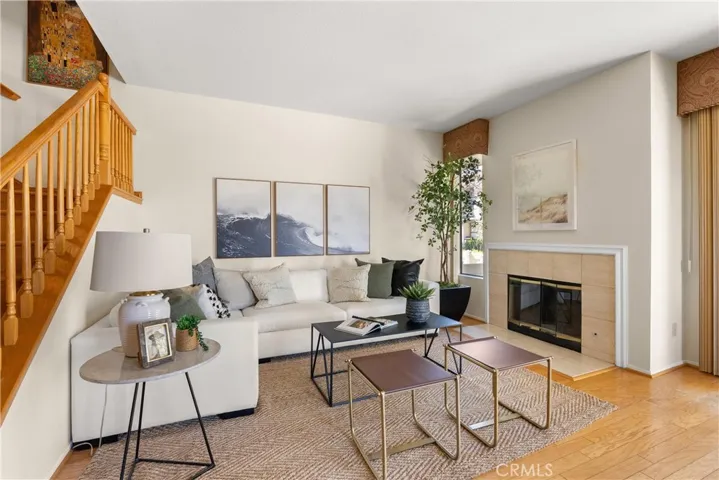 Living room with lots of natural light.
