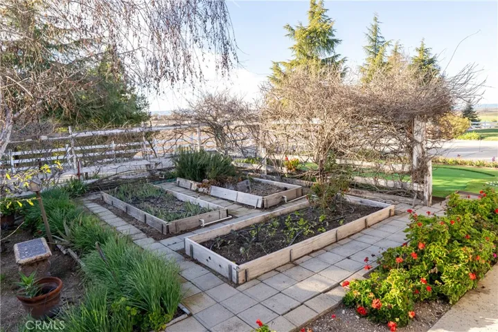 Garden with Raised Beds