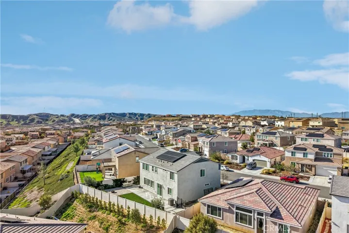 Aerial Back View of House and Neighborhood