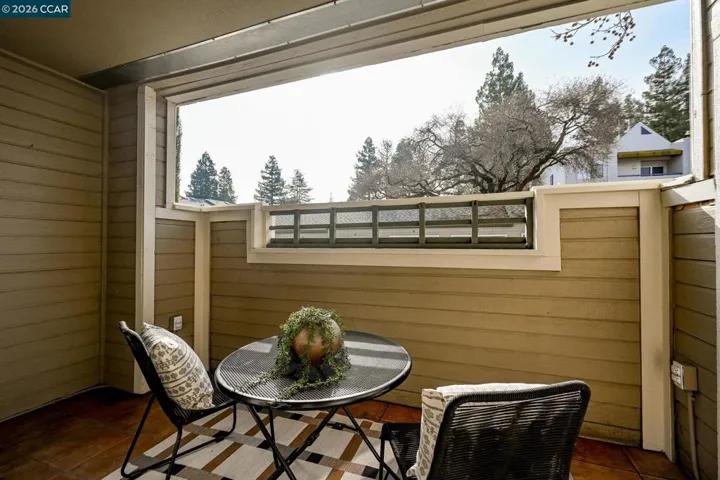 Patio with morning sun